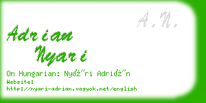 adrian nyari business card